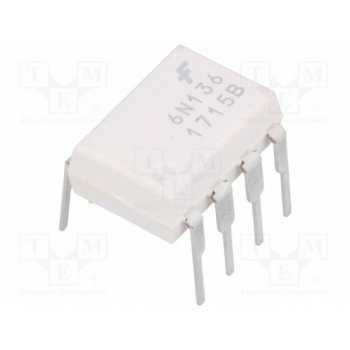 Оптрон THT Каналы 1 ON SEMICONDUCTOR (FAIRCHILD) 6N136M