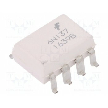 Оптрон SMD Каналы 1 ON SEMICONDUCTOR (FAIRCHILD) 6N137SM-FAI