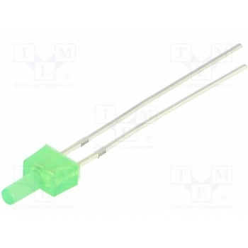 LED 2мм зеленый 220-330мкд OPTOSUPPLY OSG5TS7K94B