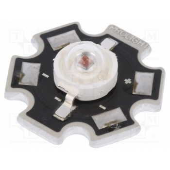 LED  мощный STAR красный ProLight Opto PM2E-1LRS