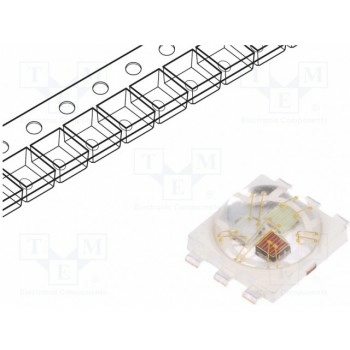 LED  мощный RGB Pмакс 3Вт ProLight Opto PP6N-3LFE
