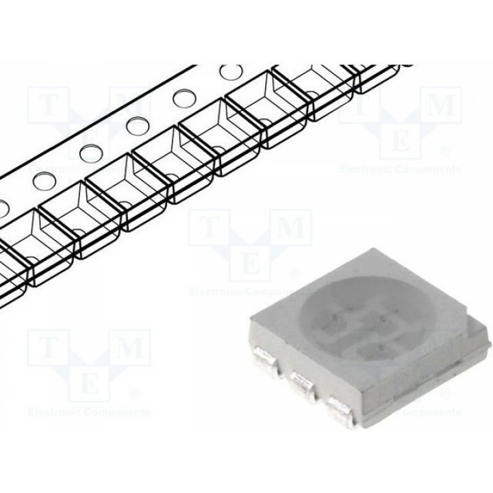 LED SMD 5050PLCC6 LUCKY LIGHT LL-R5050W-W2-3A (LL-R5050W-W2-3A)