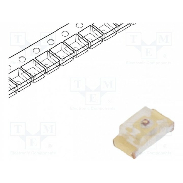 LED SMD 0603 красный EVERLIGHT 19-213R7C-AQ1R23T (19-213-R7C-AQ1R2-3)