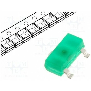 LED SMD SOT23 зеленый 04мкд KINGBRIGHT ELECTRONIC KM-23LSGD-F