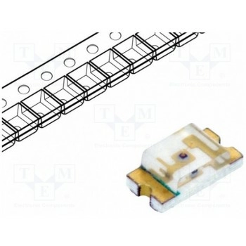 LED SMD 1206 красный 18-54мкд LITEON LTST-C150KRKT