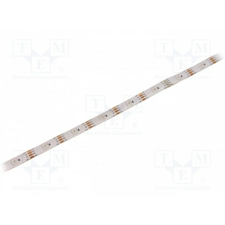 Программируемая LED лента RGB LED/м 30 SMD WORLDSEMI HC-F5V-30L-30LED-W-WS2813 IP65 (HCBAA30WG)