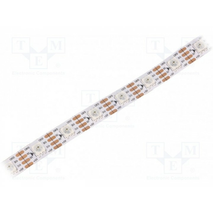 Программируемая LED лента RGB LED/м 60 SMD WORLDSEMI HC-F5V-60L-60LED-W-WS2813 IP20 (HCBAA60W)