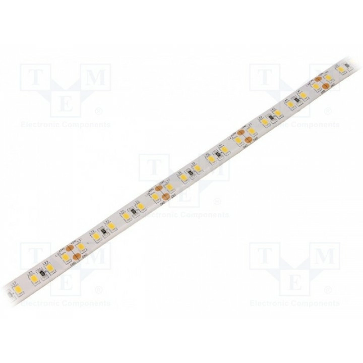 Лента LED белый теплый LED/м 120 SMD WISVA OPTOELECTRONICS HH-S120F010-2835WW-24 WHITE PCB IP65A (HH-30KTI-2835GWAA)