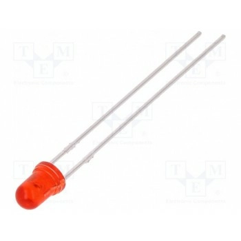 LED 3мм BROADCOM (AVAGO) HLMP-Y301-F0000