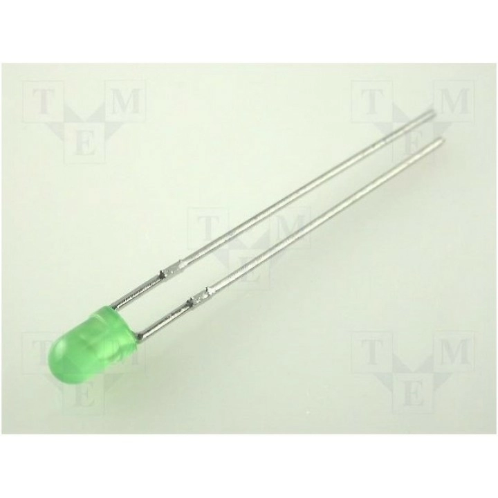 LED 3мм зеленый KINGBRIGHT ELECTRONIC L-934LGD (L-934LGD)