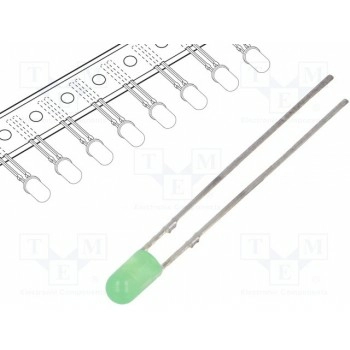 LED 3мм зеленый OPTOSUPPLY OSNG3134B-T