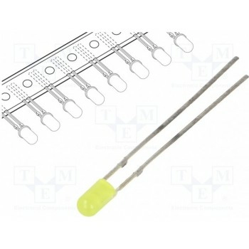 LED 3мм желтый OPTOSUPPLY OSNY3134B-T