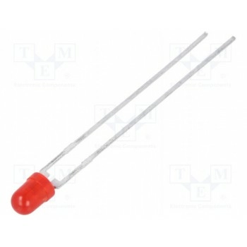 LED 3мм красный VISHAY TLDR4400