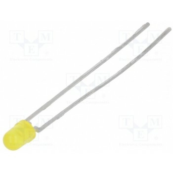 LED 3мм желтый VISHAY TLHY4400-MS12