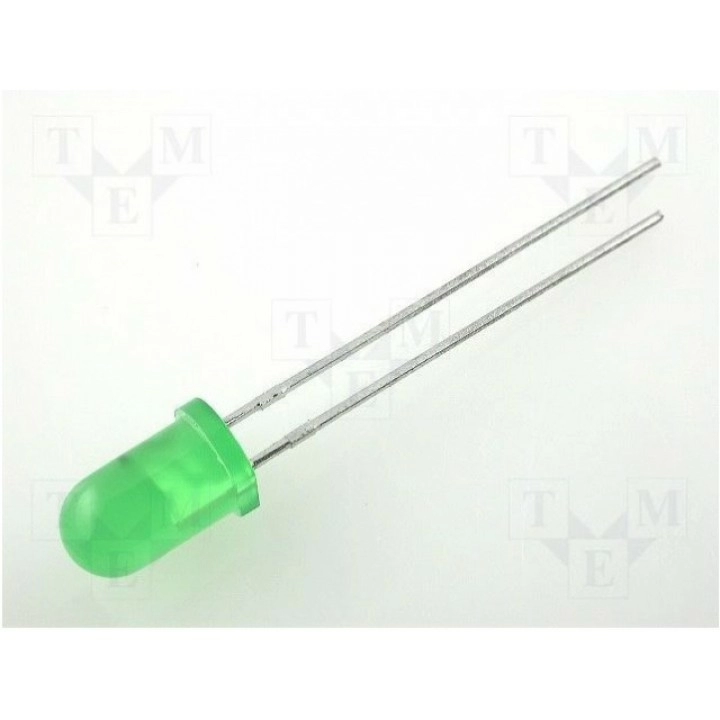 LED 5мм зеленый KINGBRIGHT ELECTRONIC L-53GD-12V (L-53GD-12V)