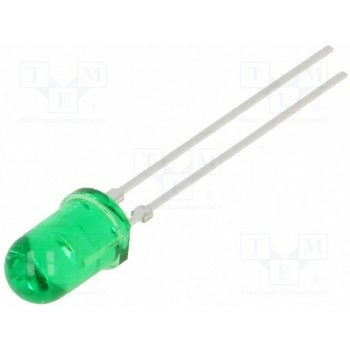 LED 5мм зеленый VISHAY TLHG5200