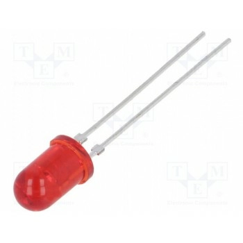 LED 5мм красный VISHAY TLHR5200