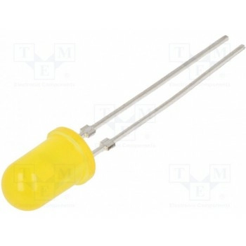 LED 5мм желтый VISHAY TLHY5400-AS12Z
