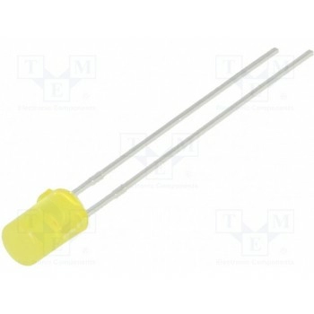 LED 4мм желтый KINGBRIGHT ELECTRONIC L-1413YDT