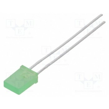 LED прямоугольная 5x2мм зеленый LUCKY LIGHT LL-254GD1E-1A
