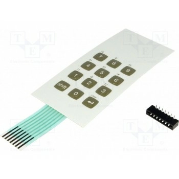 Клавиатура мембранная количество кнопок 12 LC ELEKTRONIK STD34-07.2