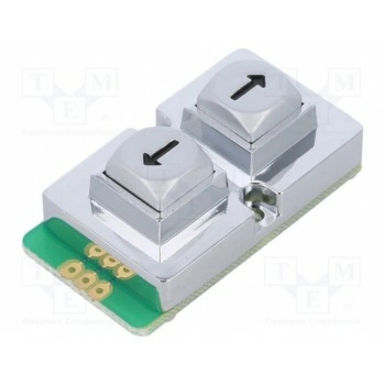 Клавиатура количество кнопок 2 ACCORD AK-102-AR-SSB-WP-MM