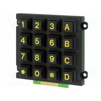 Клавиатура металл количество кнопок 16 ACCORD AK-1607-N-BBY-WP-MM