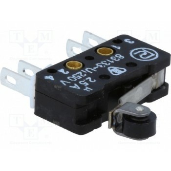 Микропереключатель snap action с рычагом (с роликом) PROMET 83 133 S54 ER14.1