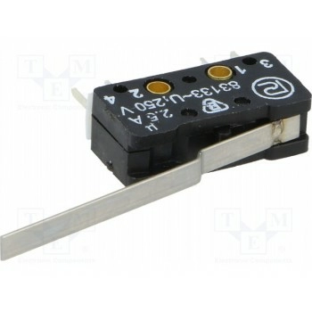 Микропереключатель snap action с рычагом PROMET 83 133 SLO54 AR35.75