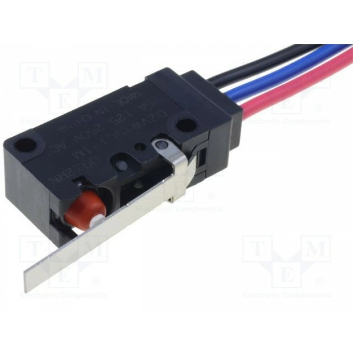 Микропереключатель snap action с рычагом OMRON D2VW-5L1-1MS (D2VW-5L1-1MS)