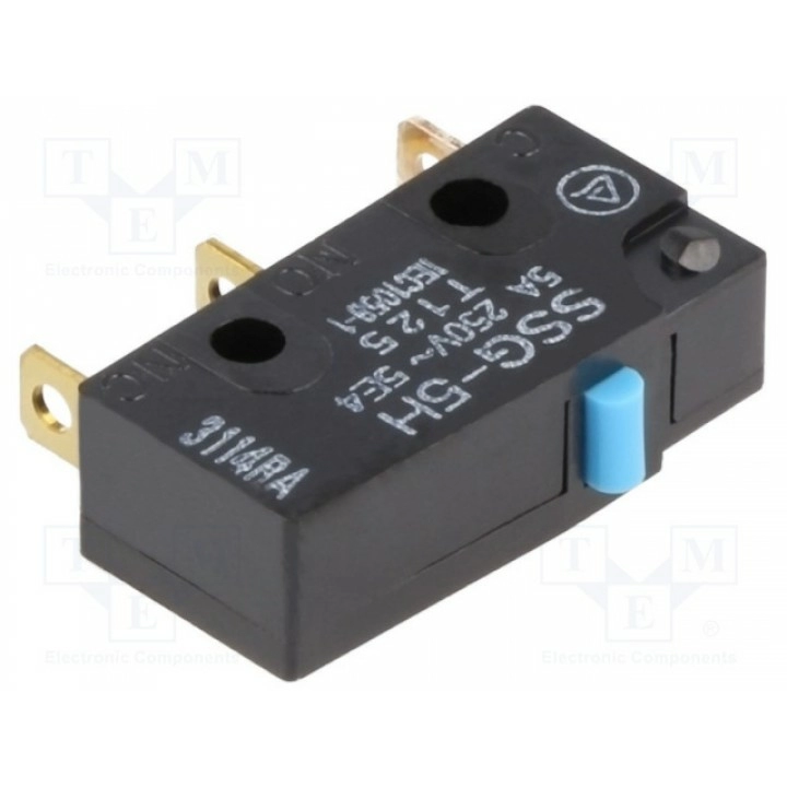 Микропереключатель snap action без рычага OMRON SSG-5H (SSG-5H)