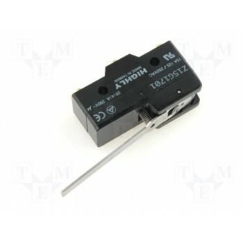 Микропереключатель snap action с рычагом HIGHLY Z15G1701