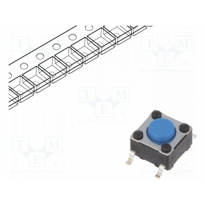 Тактовая кнопка spst-no C&K PTS645SM43SMTR92LFS (PTS645SM43SMTR92LF)