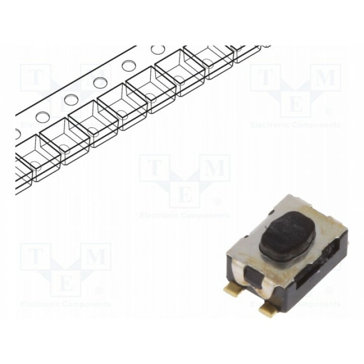 Тактовая кнопка spst-no C&K Y78B22310FP (KMR223GLFG)