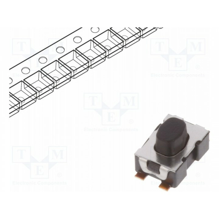 Тактовая кнопка spst-no C&K Y78B43224FP (KMR432NGULCLFS)