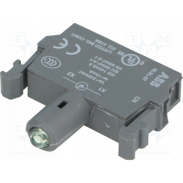 Элемент подсветки 22мм ABB 1SFA611621R1072 (MLBL-07G)