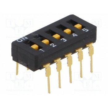 ДИП переключатель 5 секционный OMRON A6D-5100