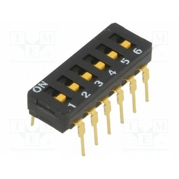 ДИП переключатель 6 секционный OMRON A6D-6100