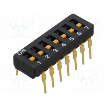 ДИП переключатель 7 секционный OMRON A6D-7100