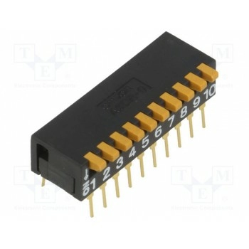 ДИП переключатель 10 секционный OMRON A6DR-0100