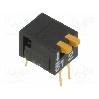 DIP переключатель 2 секционный OMRON A6DR-2100