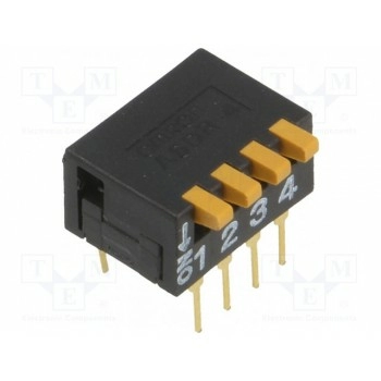 DIP переключатель 4 секционный OMRON A6DR-4100