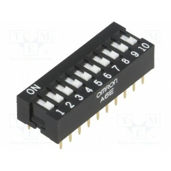 ДИП переключатель 10 секционный OMRON A6E-0101-N