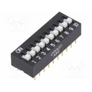 ДИП переключатель 10 секционный OMRON A6E-0104-N