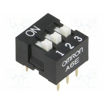 ДИП переключатель 3 секционный OMRON A6E-3104-N