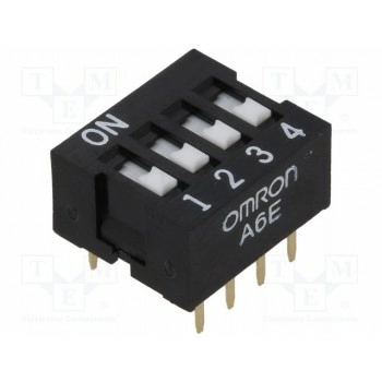 ДИП переключатель 4 секционный OMRON A6E-4101-N