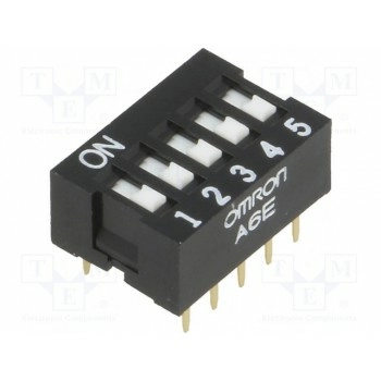 DIP переключатель 5 секционный OMRON A6E-5101-N