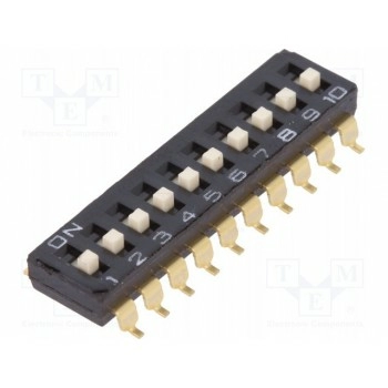 DIP переключатель 10 секционный OMRON A6S-0104-H