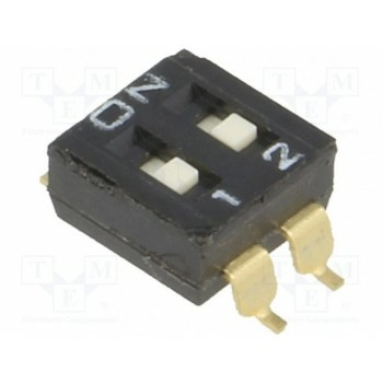 ДИП переключатель 2 секционный OMRON A6S-2101-H