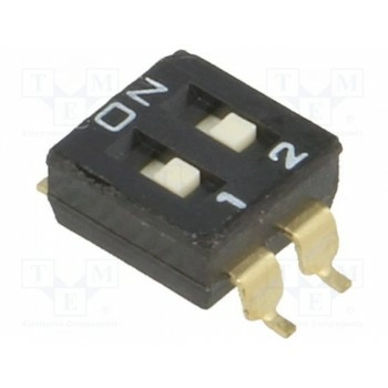 ДИП переключатель 2 секционный OMRON A6S-2102-H